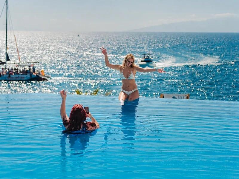 Pool parties by the ocean