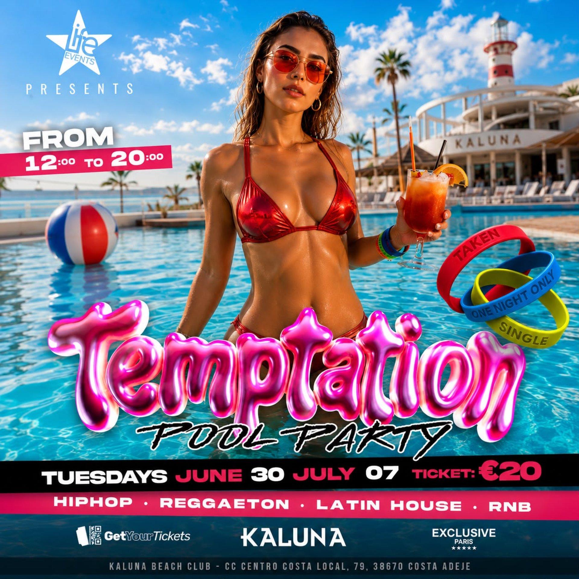 Tickets Temptation Pool Party - Tenerife